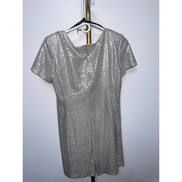 VINTAGE Rhapsody Silver Sequence Dress - Picture 2 of 6